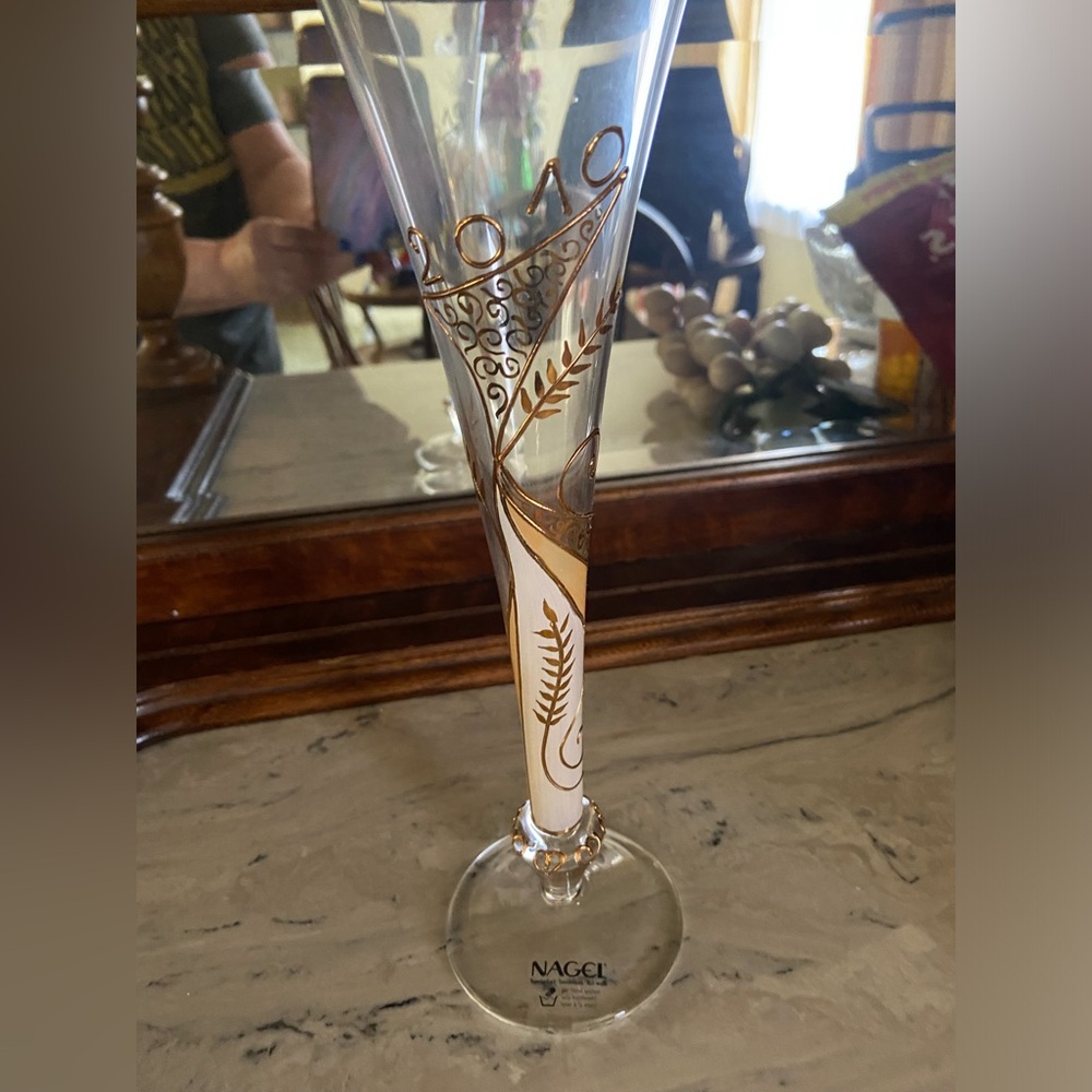 Nagel Hand-Painted Champagne Flute 2010